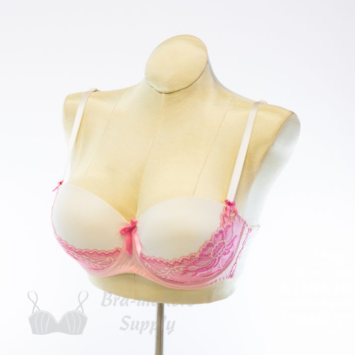 Bra-Makers Supply Bra Corset Samples Gallery lace foam cup bra with pink lace