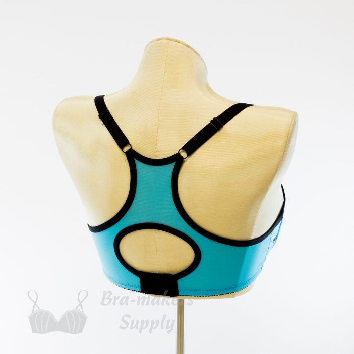 Bra-Makers Supply Bra Corset Samples Gallery turquoise sport bra back
