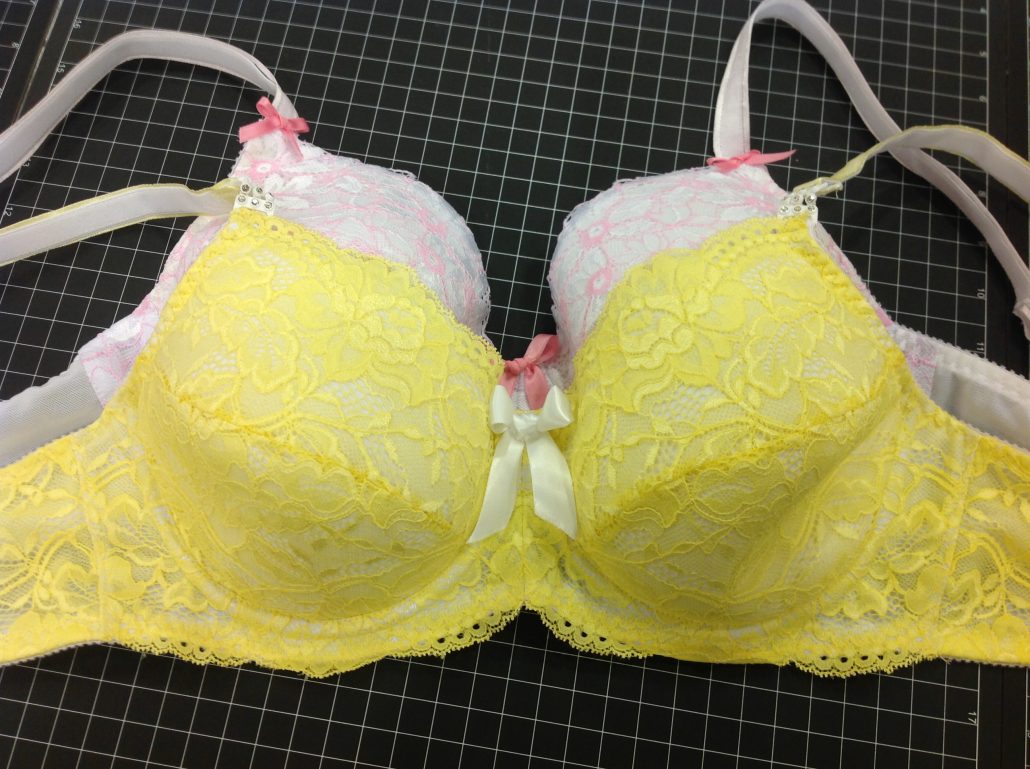 Double lace over foam two bras
