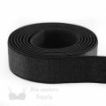 five eighths inch 16mm Strap Elastic black ES-5 or five eighths inch 16mm Satin Strap Elastic anthracite Pantone 19-4007 from Bra-makers Supply Hamilton 1 metre roll shown