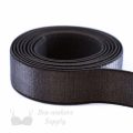five eighths inch 16mm Strap Elastic chocolate ES-5 or five eighths inch 16mm Satin Strap Elastic seal brown Pantone 19-1314 from Bra-makers Supply 1 metre roll shown