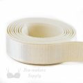 five eighths inch 16mm Strap Elastic ivory ES-5 or five eighths inch 16mm Satin Strap Elastic Winter White Pantone 11-0507 from Bra-makers Supply 1 metre roll shown