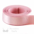 five eighths inch 16mm Strap Elastic pink ES-5 or five eighths inch 16mm Satin Strap Elastic pink dogwood Pantone 12-1706 from Bra-makers Supply Hamilton 1 metre roll shown