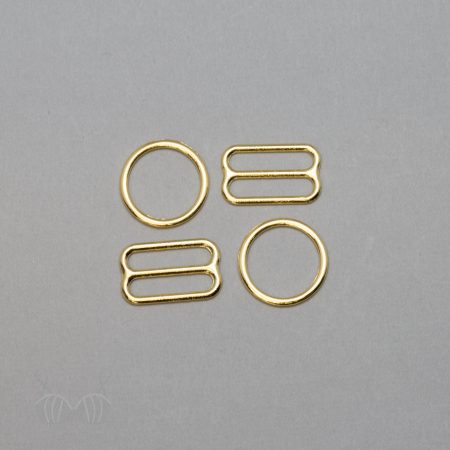 five eighths inch 16mm rings sliders gold silver plated gold or five eighths inch 16mm Jewellery quality metal rings sliders from Bra-Makers Supply 2 rings 2 sliders