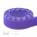 half inch 12 mm firm bra band elastic EB-472 lilac or half inch 12 mm plush back elastic dahlia purple Pantone 17-3834 from Bra-Makers Supply 1 metre roll shown
