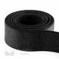 one inch 22mm Strap Elastic black ES-8 or one inch 22mm Satin Strap Elastic anthracite Pantone 19-4007 from Bra-makers Supply 1 metre roll shown