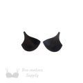 size 32 hi-cut foam bra cups swimwear cups black MH-32 or size 32 push up pads push up cups anthracite Pantone 19-4007 from Bra-Makers Supply cup inside