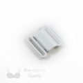 three quarters inch 18 mm metal magnetic bra clip CM-66 white or three quarters inch 18 mm magnetic bra front back fastener CM-66 bright white Pantone 11-0601 from Bra-Makers Supply clip whole