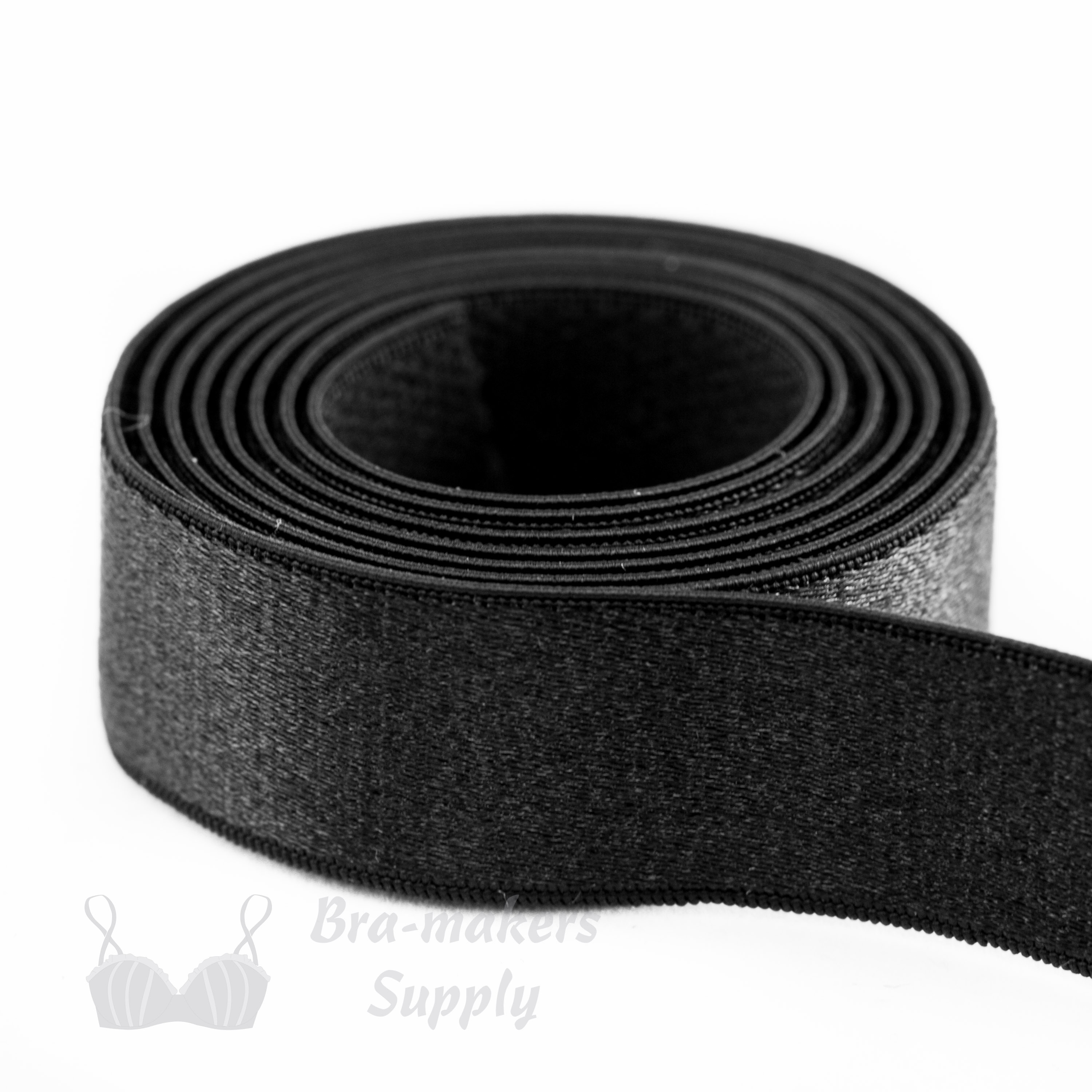 3/8 Adjustable Satin Bra Straps - Black from CorsetMakingSupplies.com