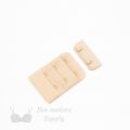 2x3 bra hook and eye beige HS-23 or 2x3 hook and eye back closures frappe Pantone 14-1212 from Bra-Makers Supply front shown