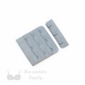 3x3 bra hook and eye platinum HS-33 or 3x3 hook and eye back closures griffin Pantone 17-5102 from Bra-Makers Supply front shown