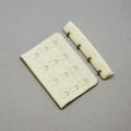 4x3 bra hook and eye ivory HS-43 or 4x3 hook and eye back closures winter white Pantone 11-0507 from Bra-Makers Supply front shown