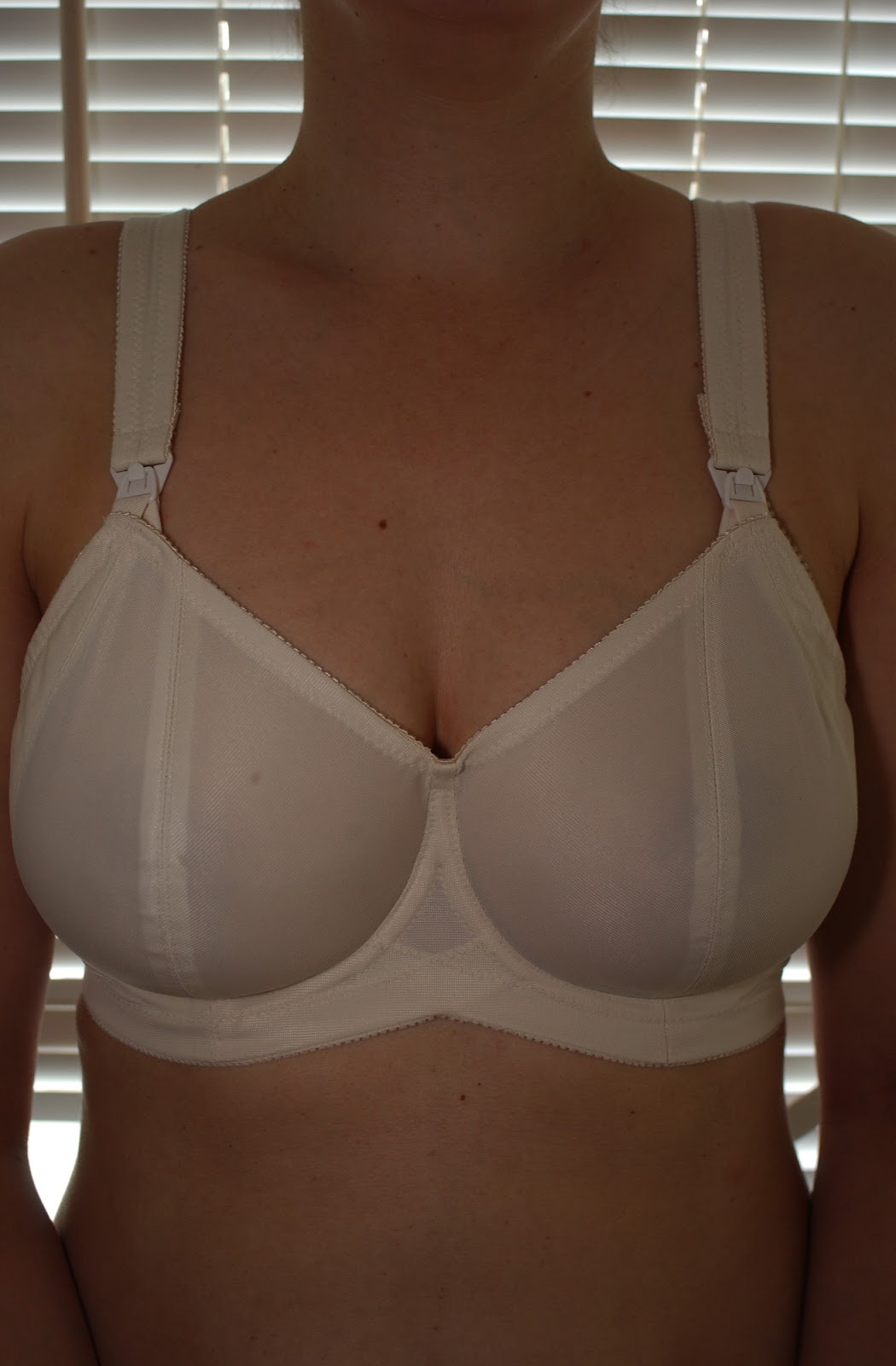 Promoting your Breasts to a New Job Amber's Ivory Nursing Bra