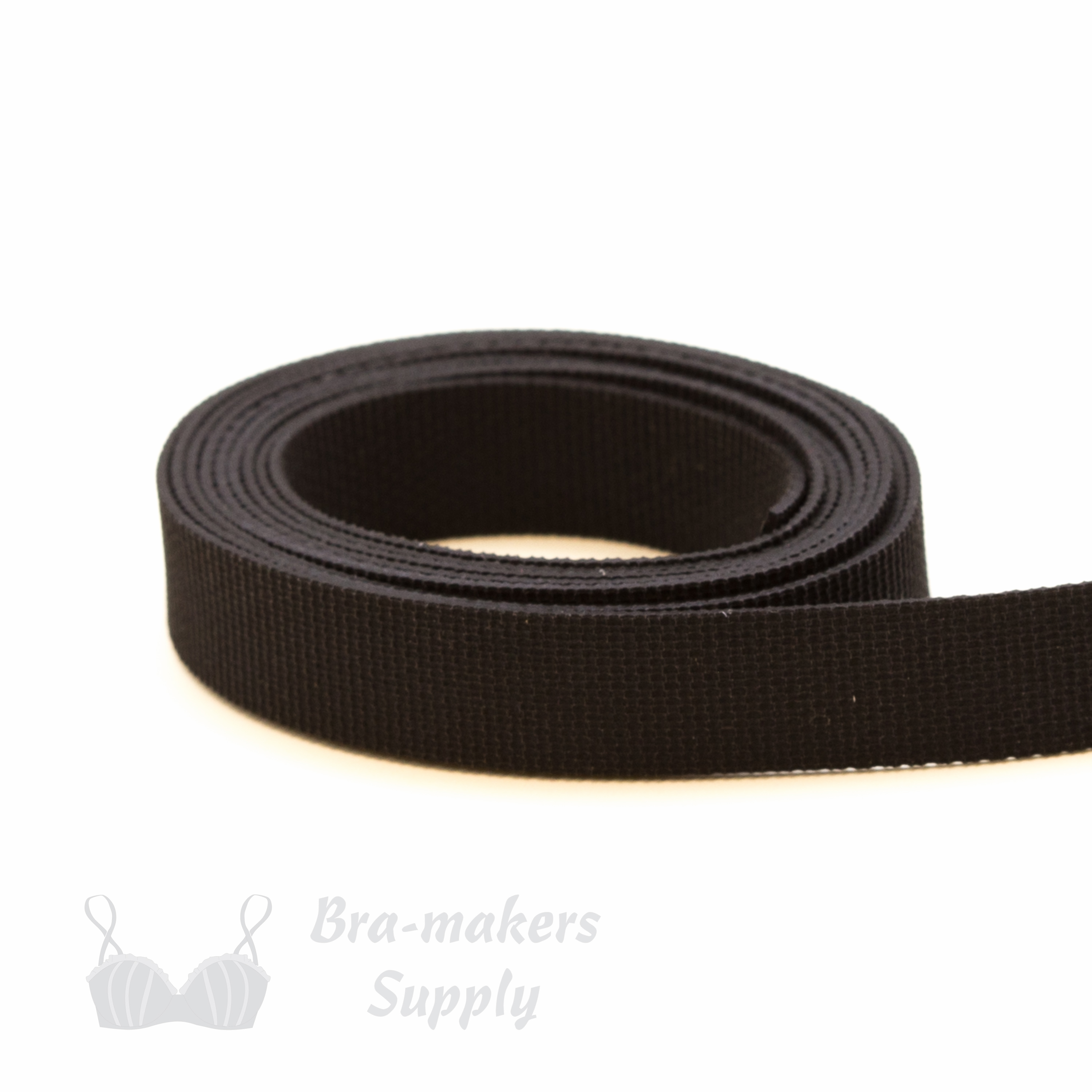filpar rubber elastic swimwear elastic ETS-9 black from Bra-Makers Supply 1 metre roll shown