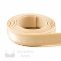 half inch satin stripe strap elastic or 12 mm bra strap elastic ES-44 beige from Bra-Makers Supply 1 metre roll shown