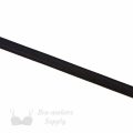 half inch satin stripe strap elastic or 12 mm bra strap elastic ES-44 black from Bra-Makers Supply front side shown