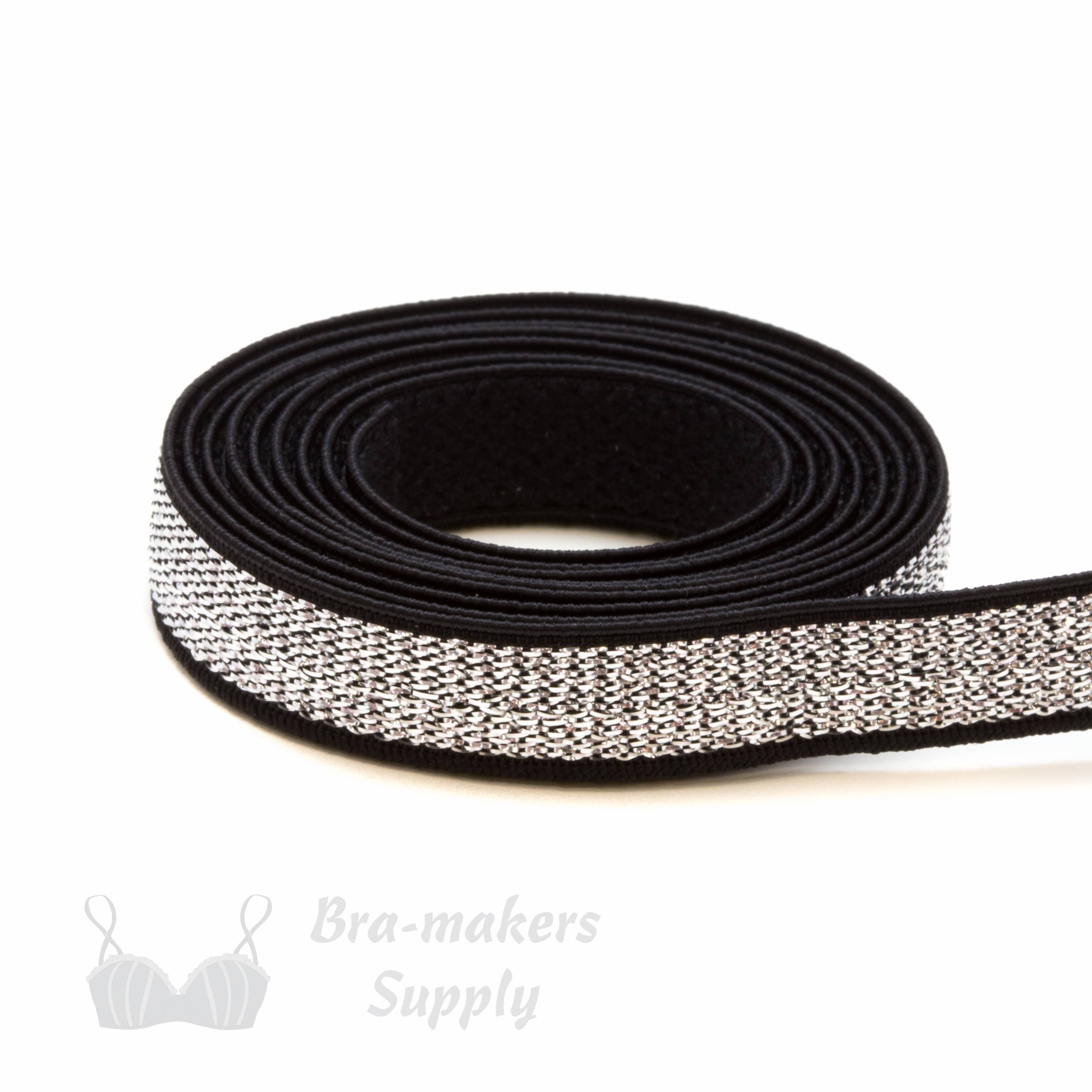 https://www.braandcorsetsupplies.com/wp-content/uploads/2016/07/metallic-bra-strap-elastic-ES-398-silver-on-black-from-Bra-Makers-Supply-1-metre-roll-shown.jpg