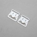 plastic nursing bra strap clips CN-8 white from Bra-Makers Supply set of 2 clips shown