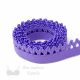 stretch crochet elastic trim EN-13 lilac or Pantone 17-3834 dahlia purple from Bra-Makers Supply 1 metre roll shown
