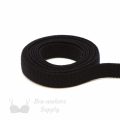 three eighths of an inch or 9 mm panty elastic lingerie elastic ET-03 black from Bra-Makers Supply 1 metre roll shown