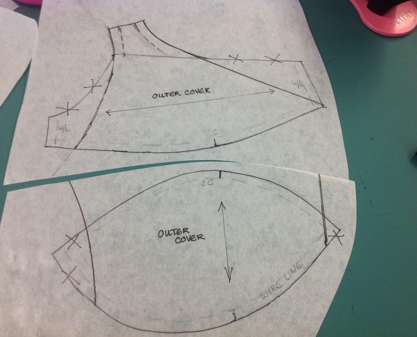 How to draft a vintage bra pattern