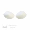 angled foam bra cups swimwear cups MA-44 white from Bra-Makers Supply