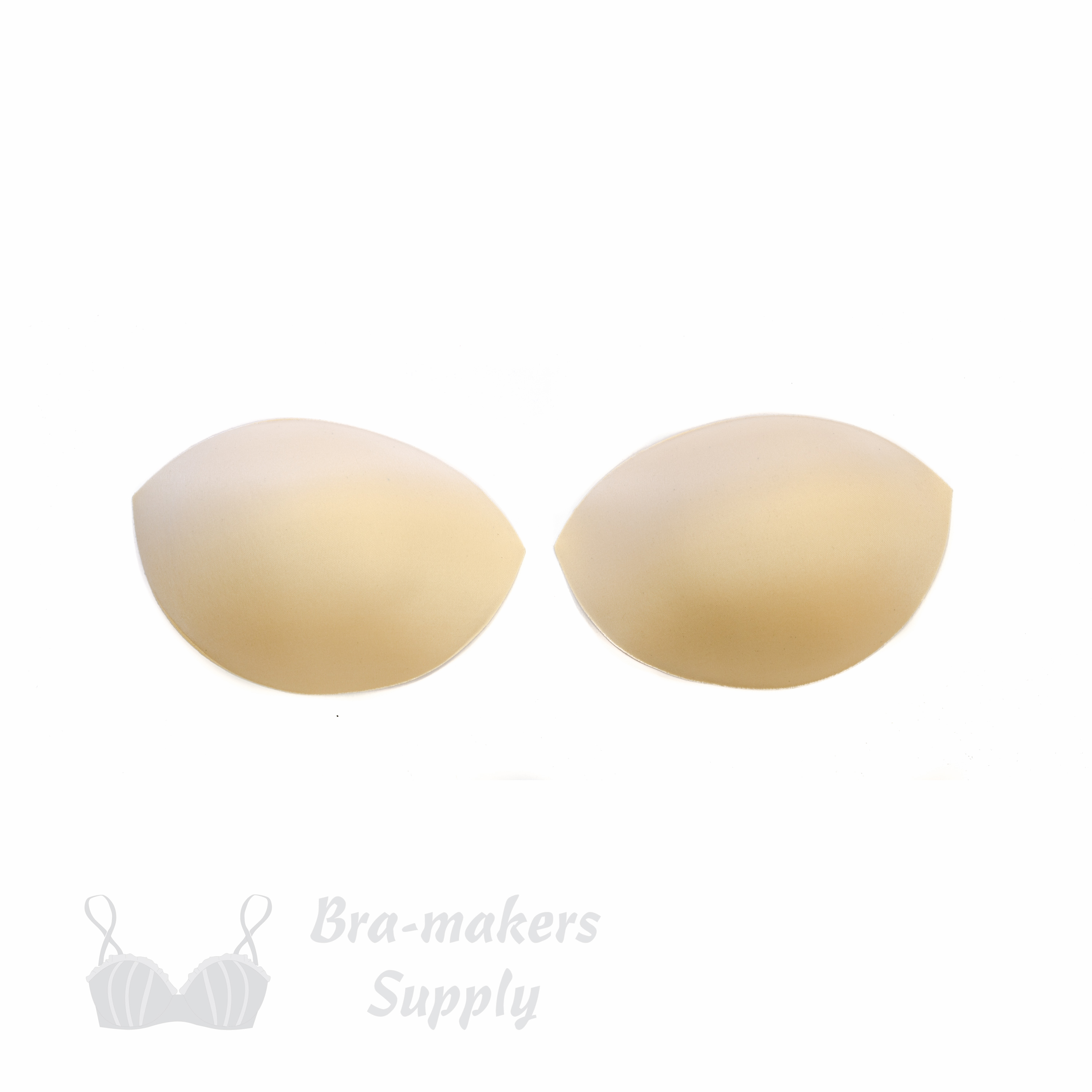 Non-Serged Molded Foam Sew-In Bra Cups 1 Pair Pack