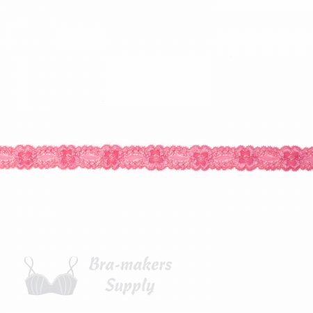 stretch laces - 1 inch - 2.5 cm one inch rose floral stretch lace edge LS-10 430 from Bra-Makers Supply