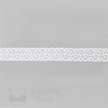 stretch laces - 1 inch - 2.5 cm one inch white swirls stretch lace edge LS-17 100 from Bra-Makers Supply