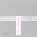 stretch laces - 1 inch - 2.5 cm one inch white swirls stretch lace edge LS-17 100 from Bra-Makers Supply ruler shown