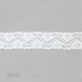stretch laces - 2 inch - 5 cm two inch off-white floral stretch lace LS-25 150 from Bra-Makers Supply