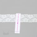 stretch laces - 2 inch - 5 cm two inch off-white floral stretch lace LS-25 150 from Bra-Makers Supply ruler shown