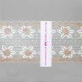 stretch laces - 5 inch - 13 cm five inch ivory copper floral stretch lace LS-63 1529 from Bra-Makers Supply ruler shown