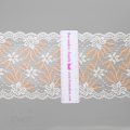 stretch laces - 5 inch - 13 cm five inch peach dark coral floral stretch lace LS-63 3638 from Bra-Makers Supply ruler shown