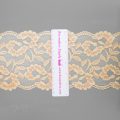 stretch laces - 5 inch - 13 cm five inch peach dark peach floral stretch lace LS-63 3632 from Bra-Makers Supply ruler shown