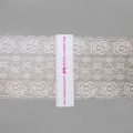 stretch laces - 5 inch - 13 cm five inch pink floral scalloped stretch lace LS-60 402 from Bra-Makers Supply ruler shown