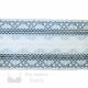 stretch laces - 6 inch - 15 cm six inch steel blue black stretch lace LS-73 6298 from Bra-Makers Supply