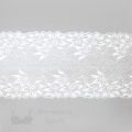 stretch laces - 6 inch - 15 cm six inch white floral scalloped stretch lace LS-60 102 from Bra-Makers Supply