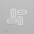 three quarters inch 19mm plastic sliders rings R-60 S PK4 dye-able white from Bra-Makers Supply set of 4 sliders shown