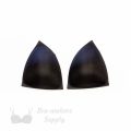 triangle foam bra cups swimwear cups MT-22 black from Bra-Makers Supply
