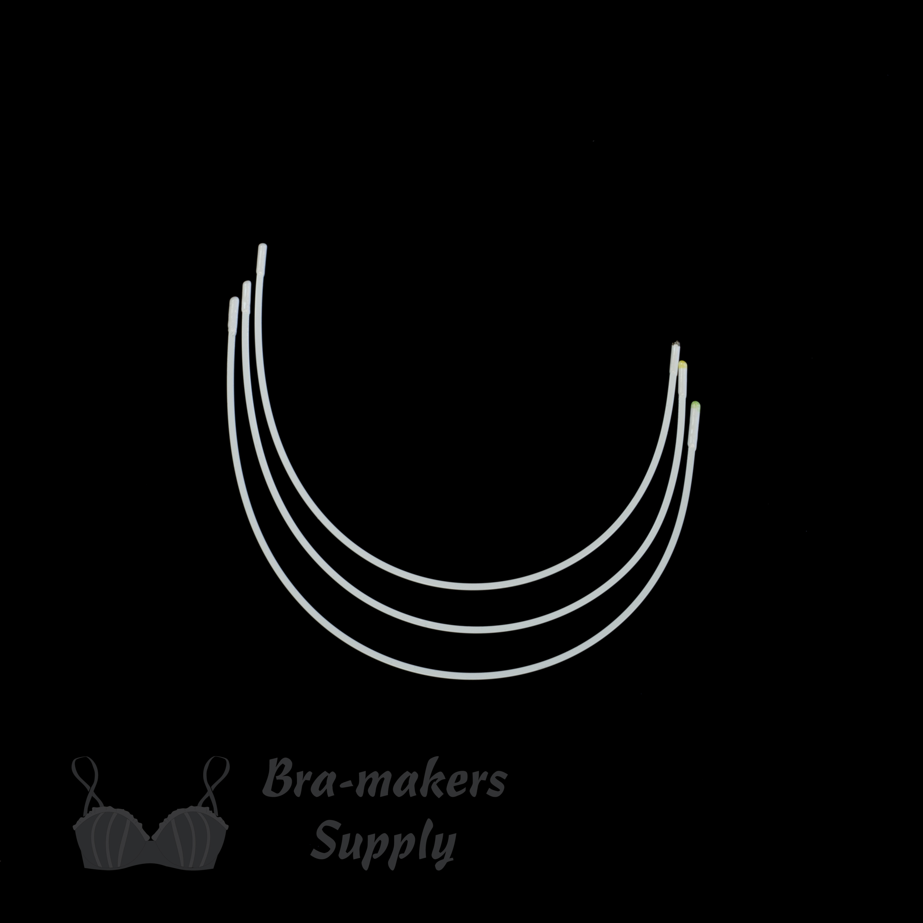 vertical underwire metal bra underwires WV-3-44 from Bra-Makers Supply set of 3 shown