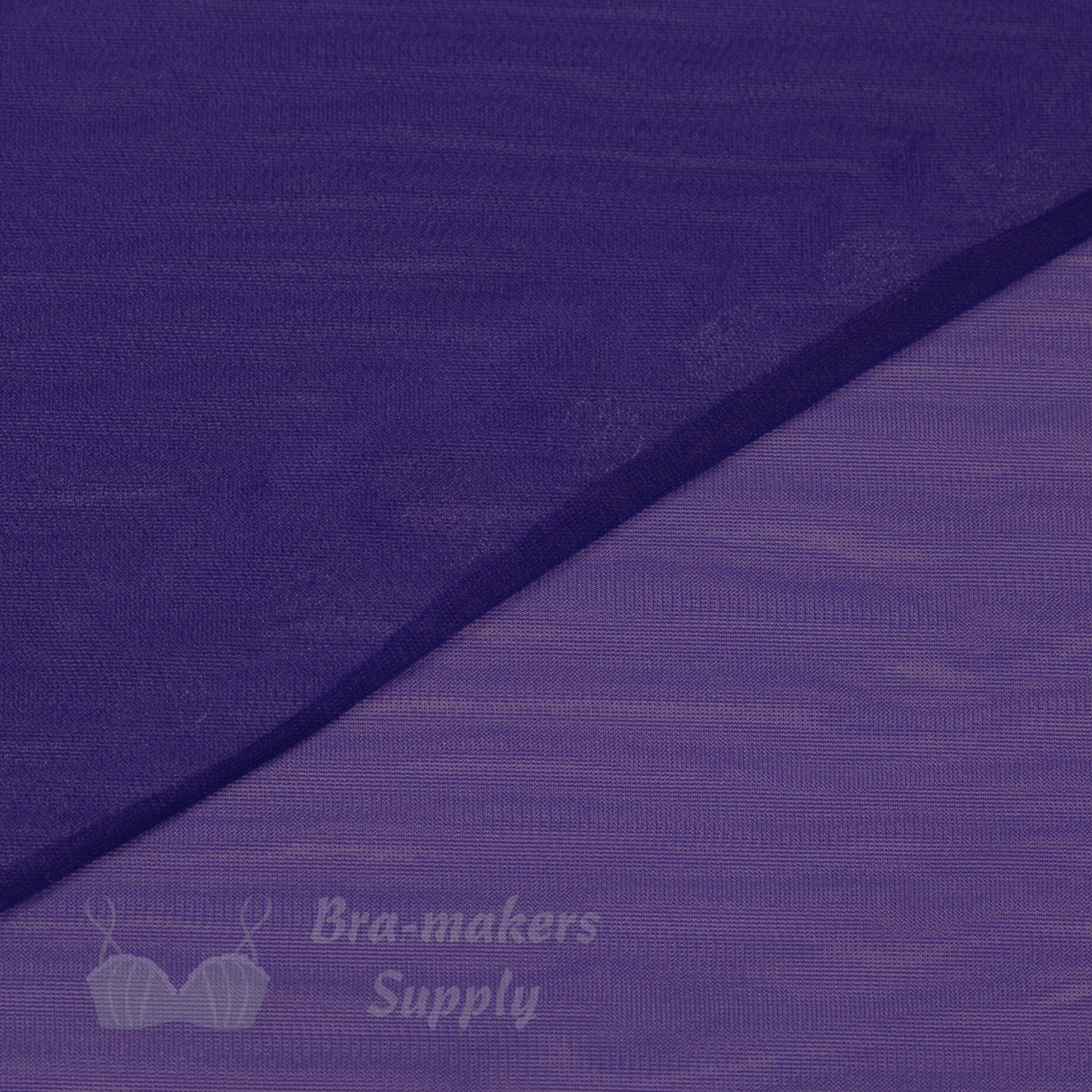 15 denier sheer nylon fabric FL-15 purple from Bra-Makers Supply folded shown