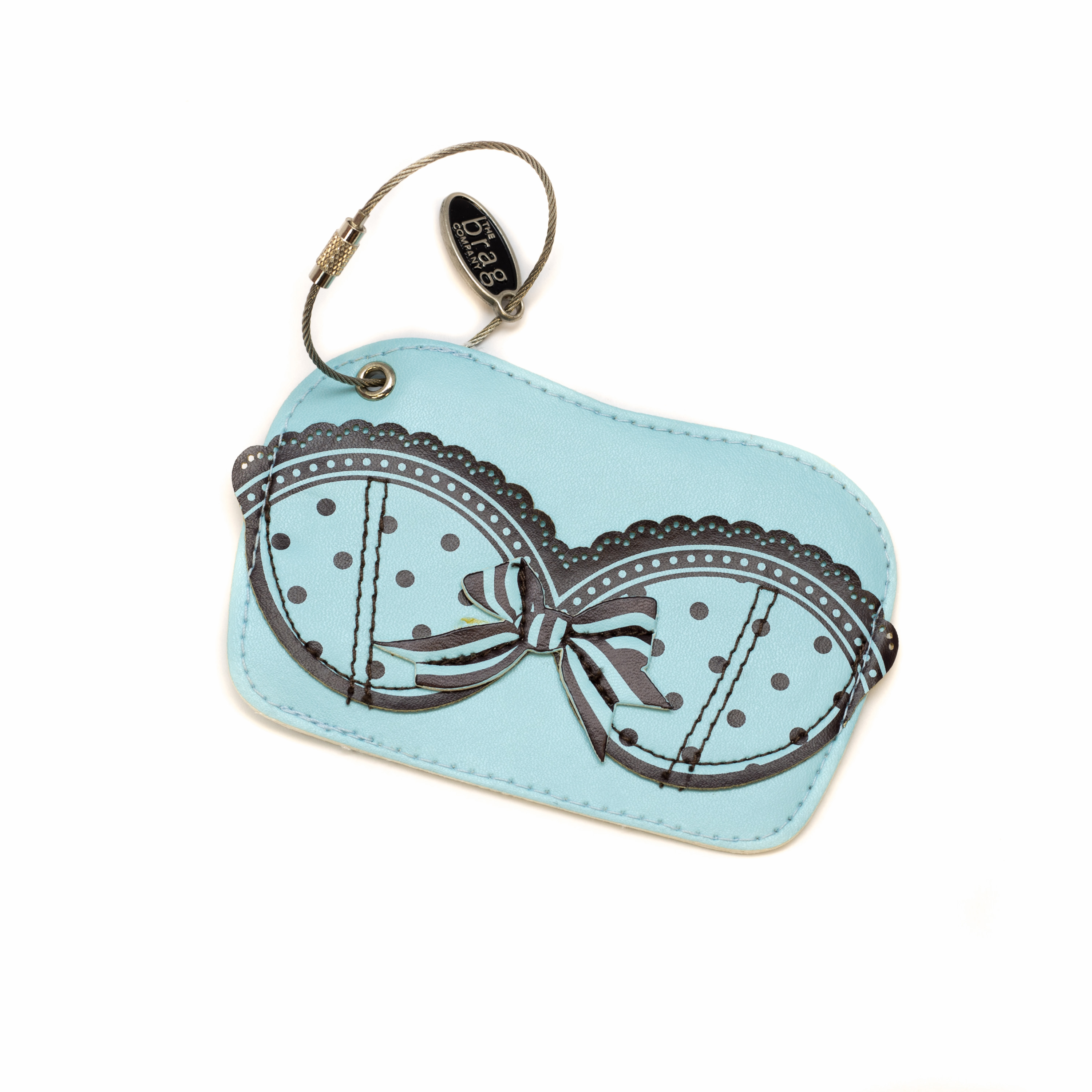 decorative luggage tag AJ-4 from Bra-Makers Supply front side shown