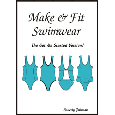 make & fit swimwear book by Beverly V. Johsnson QB-400 from Bra Makers-Supply Hamilton line drawing shown