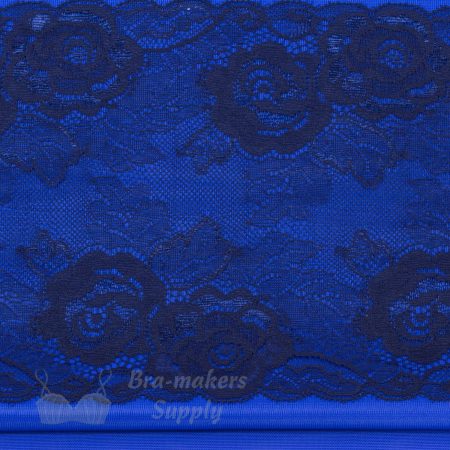 royal blue trio bra fabrics pack with navy blue stretch lace KT-67-LS-60.68 from Bra-Makers Supply