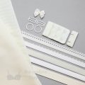 single bra kit-small KS-1 ivory pantone 11-0507 winter white from Bra-Makers Supply