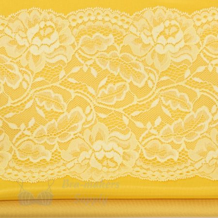 yellow stretch lace fabric