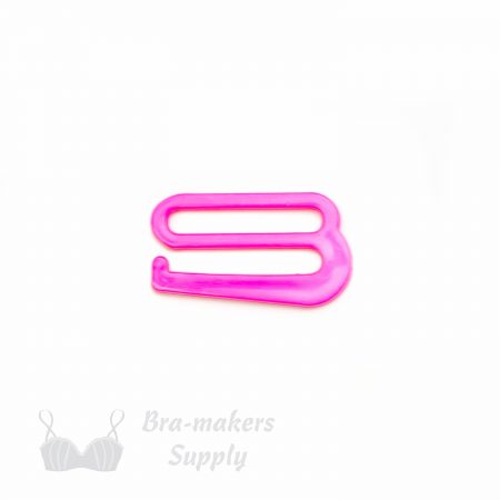1 inch heavy duty plastic g-hooks GH-8 hot pink from Bra-Makers Supply 1 single unit shown