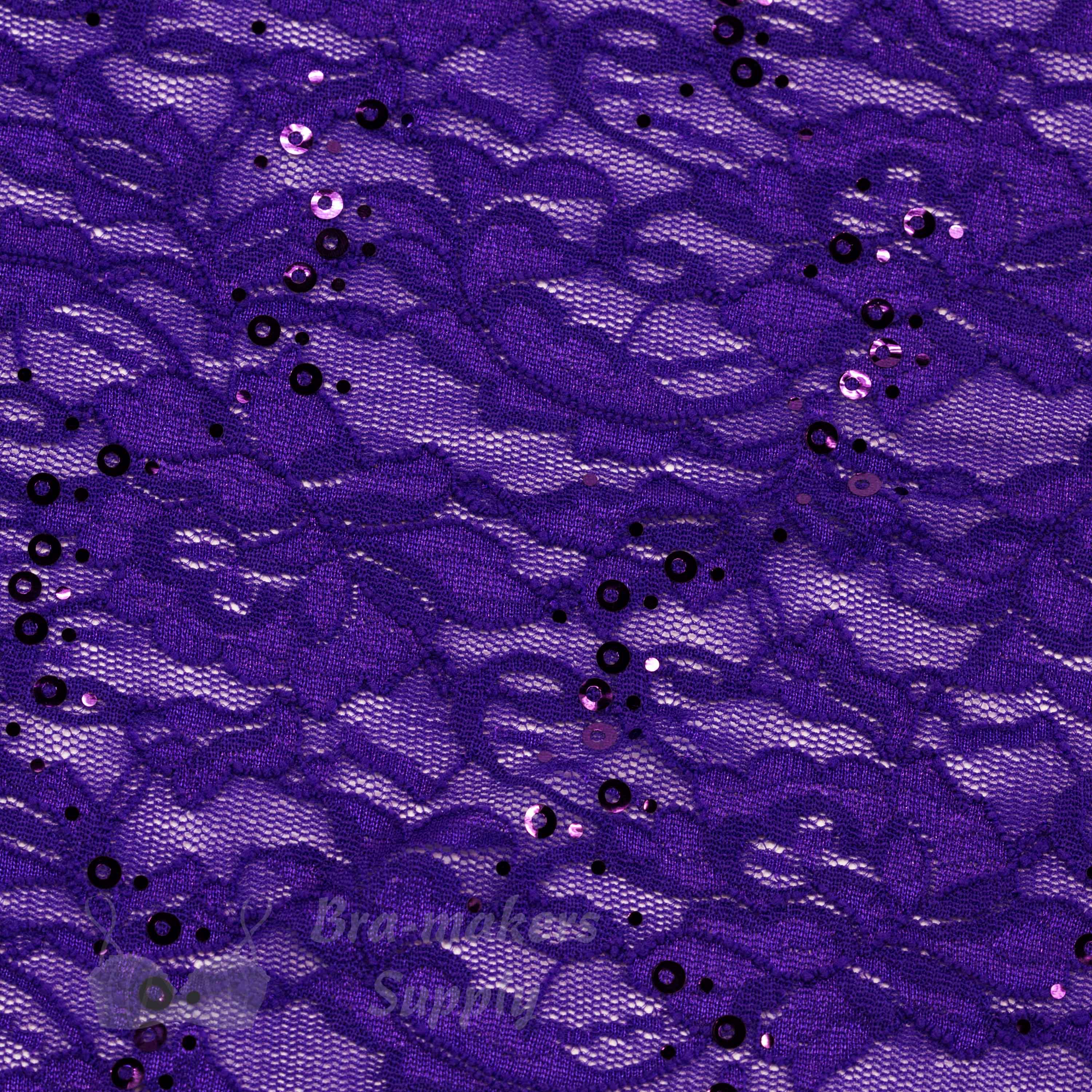 purple stretch lace fabric