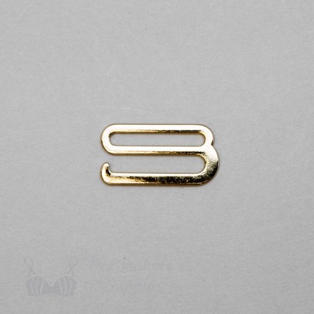 thirteen sixteenths of an inch or 22 mm heavy duty metal g-hooks GH-84 gold from Bra-Makers Supply 1 single hook shown